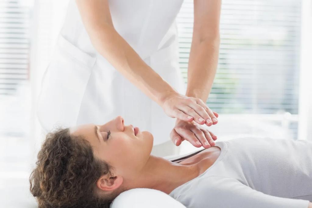 Energy healing session